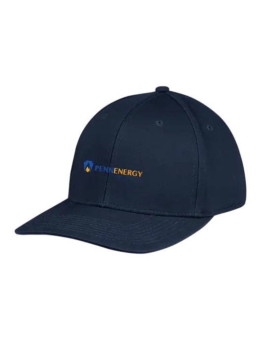 Premium Modern Structured Twill Navy Snapback Cap w/PennEnergy Logo