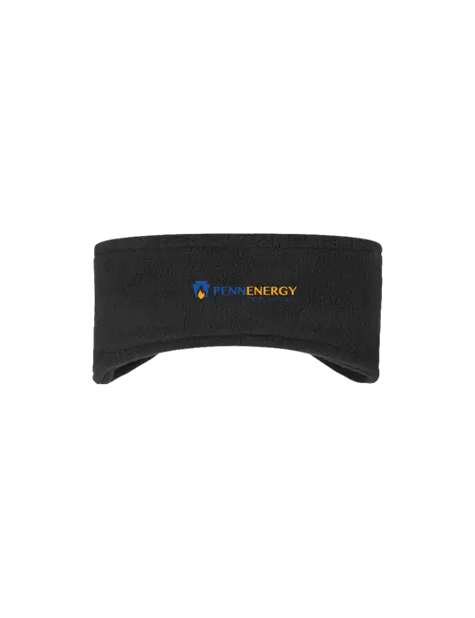 Black Stretch Fleece Headband w/PennEnergy Logo