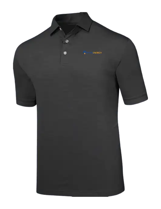 Callaway Black Fashion Tonal Polo w/PennEnergy Logo