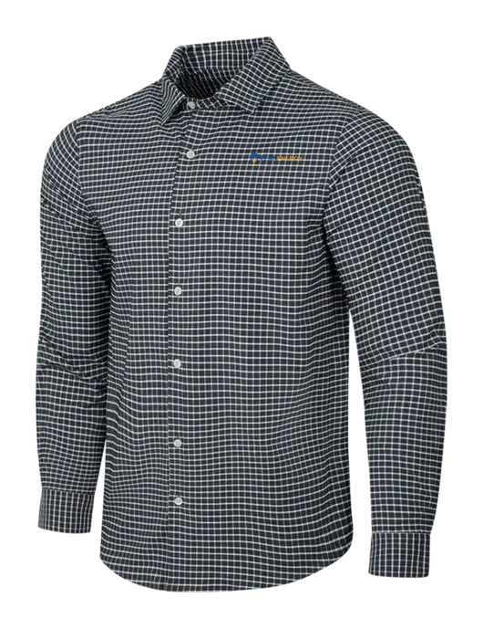 Dark Grey/White City Stretch Shirt w/PennEnergy Logo