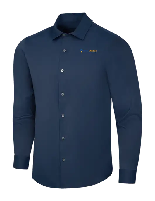 Navy City Stretch Shirt w/PennEnergy Logo