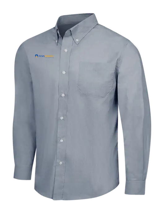 Navy Frost Crosshatch Easy Care Shirt w/PennEnergy Logo