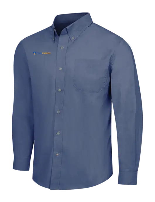 Light Navy Crosshatch Easy Care Shirt w/PennEnergy Logo