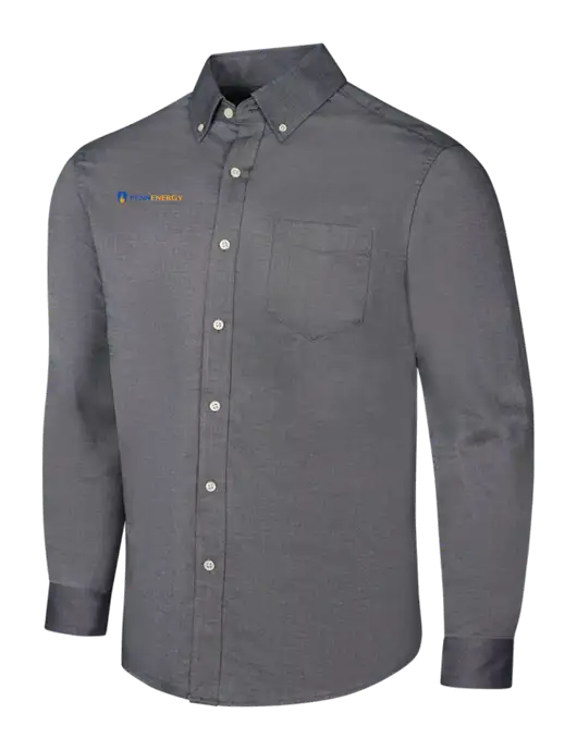 Dark Grey SuperPro Oxford Shirt w/PennEnergy Logo