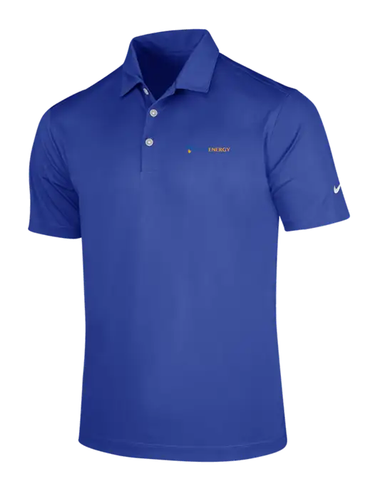 NIKE Dark Royal Dri-Fit Vertical Mesh Polo w/PennEnergy Logo