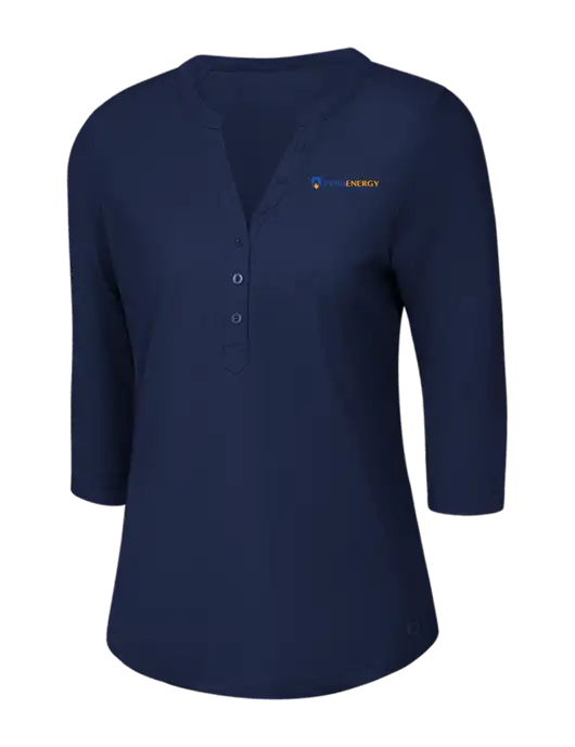 OGIO Navy Jewel Henley w/PennEnergy Logo