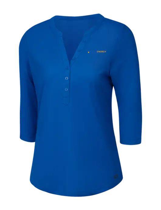 OGIO Royal Blue Jewel Henley w/PennEnergy Logo