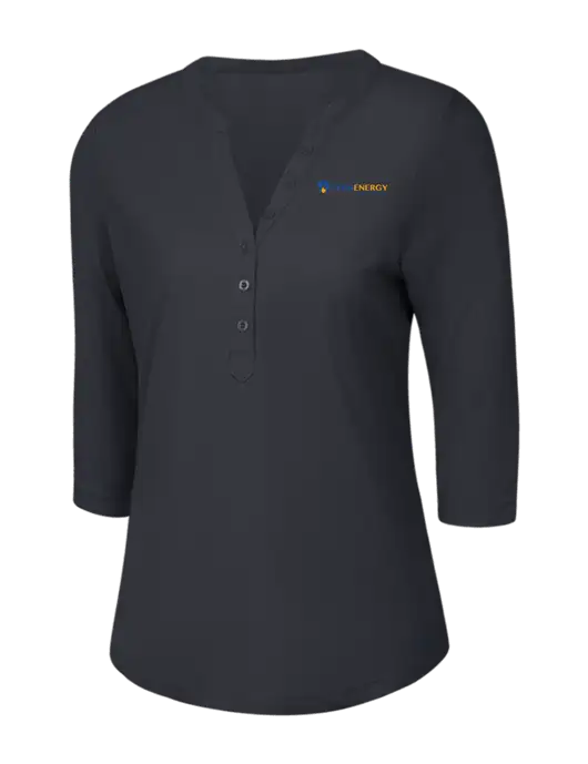 OGIO Charcoal Grey Jewel Henley w/PennEnergy Logo