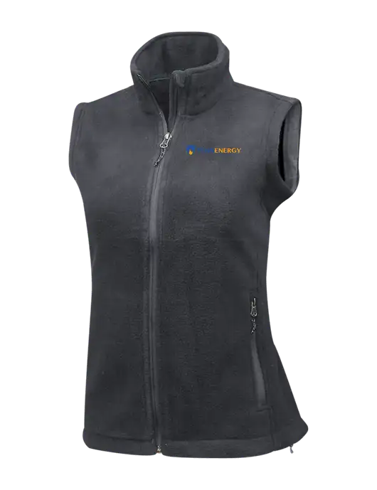 Medium Grey Womens Fleece Vest w/PennEnergy Logo