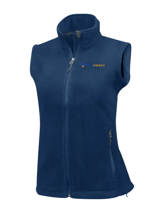 Navy Womens Fleece Vest w/PennEnergy Logo