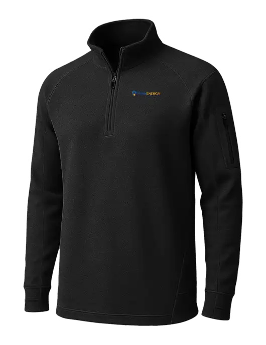 Black Tech Fleece 1/4 Zip Pullover w/PennEnergy Logo