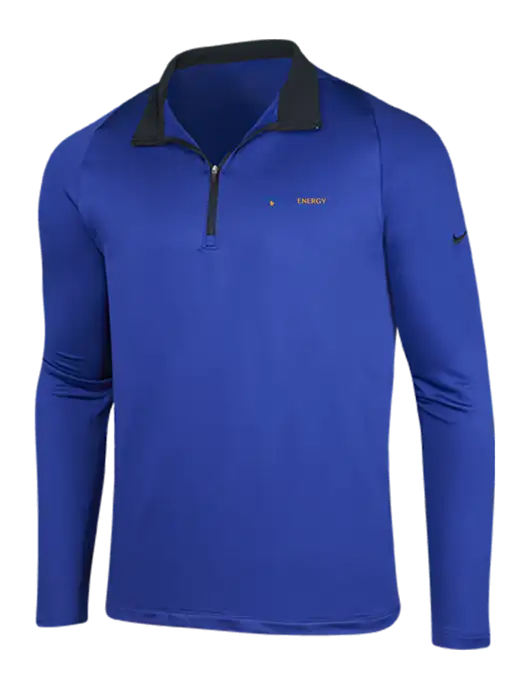 NIKE Deep Royal/Black Dry-Fit Stretch 1/2 Zip Cover-Up w/PennEnergy Logo