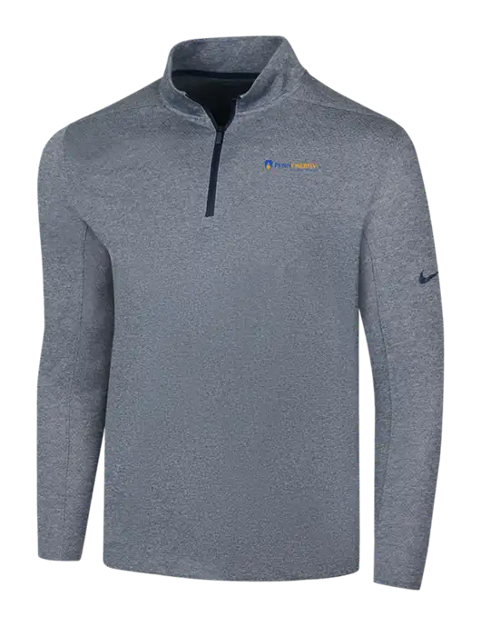 NIKE Navy Heather Dry 1/2 Zip Cover-Up w/PennEnergy Logo