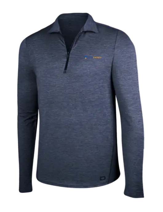 OGIO Blue Indigo Heather Endurance Force 1/4 Zip w/PennEnergy Logo