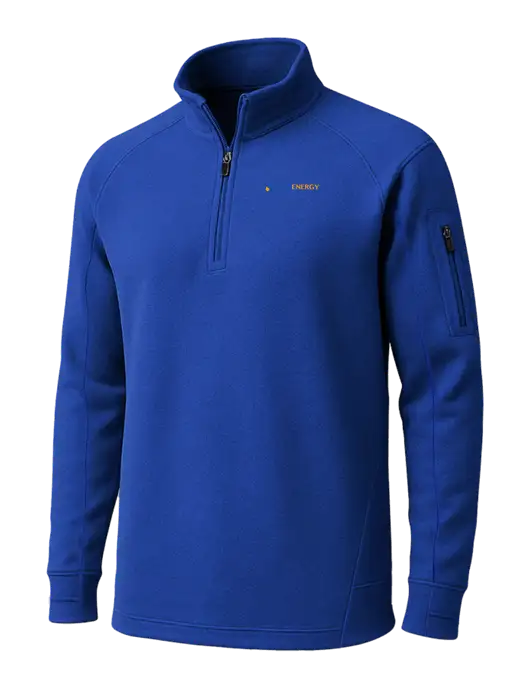 True Royal Tech Fleece 1/4 Zip Pullover w/PennEnergy Logo