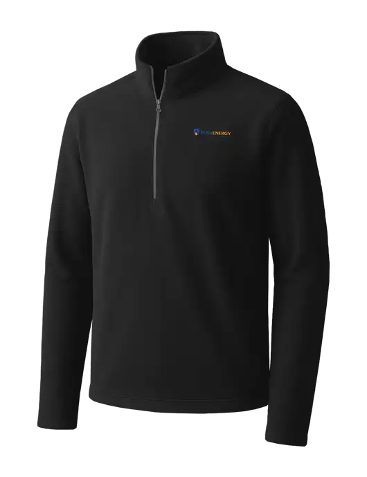 Black Microfleece 1/2 Zip Pullover w/PennEnergy Logo
