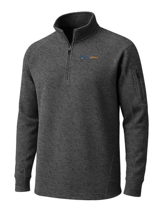 Graphite Heather Tech Fleece 1/4 Zip Pullover w/PennEnergy Logo
