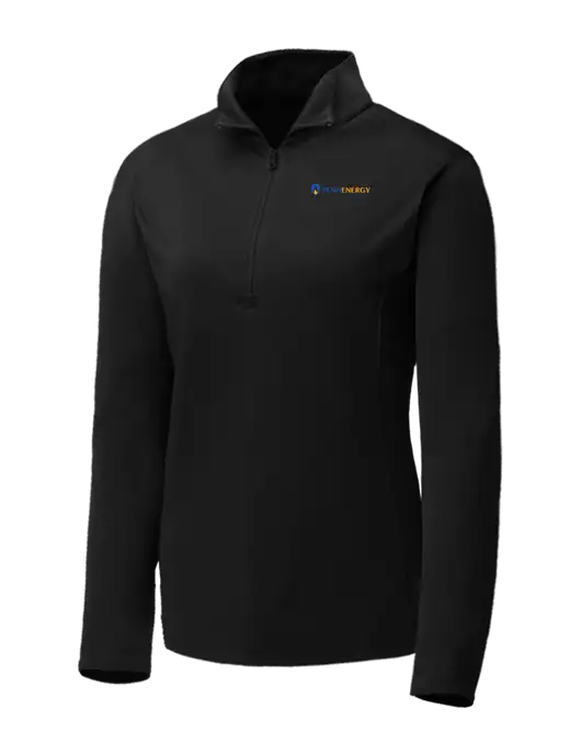 Black Womens Posicharge Competitor ¼ Zip Pullover w/PennEnergy Logo