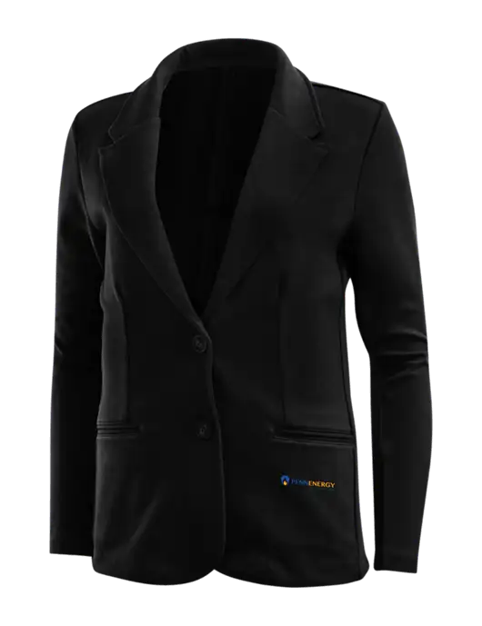 Black Womens Knit Blazer w/PennEnergy Logo