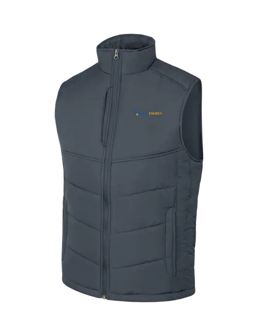 Dark Slate/Black Puffy Vest w/PennEnergy Logo