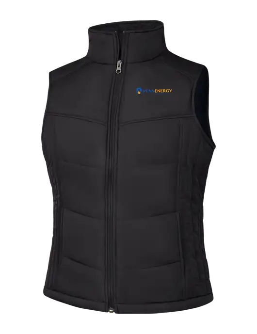 Womens Black/Black Vest w/PennEnergy Logo