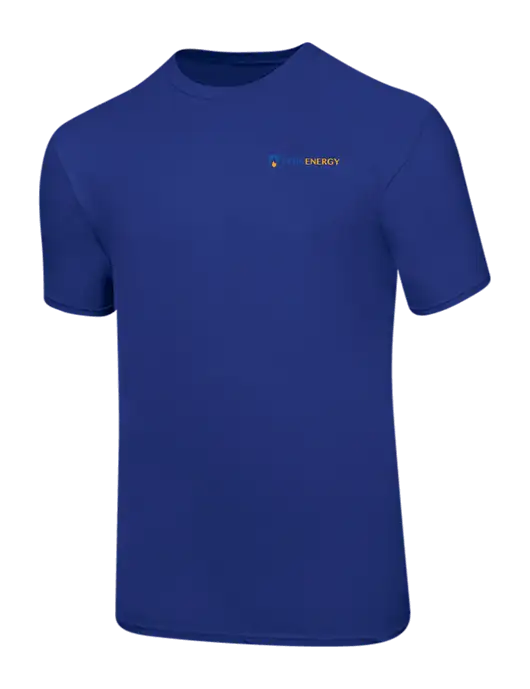 Ring Spun Royal 4.5 oz T-Shirt w/PennEnergy Logo