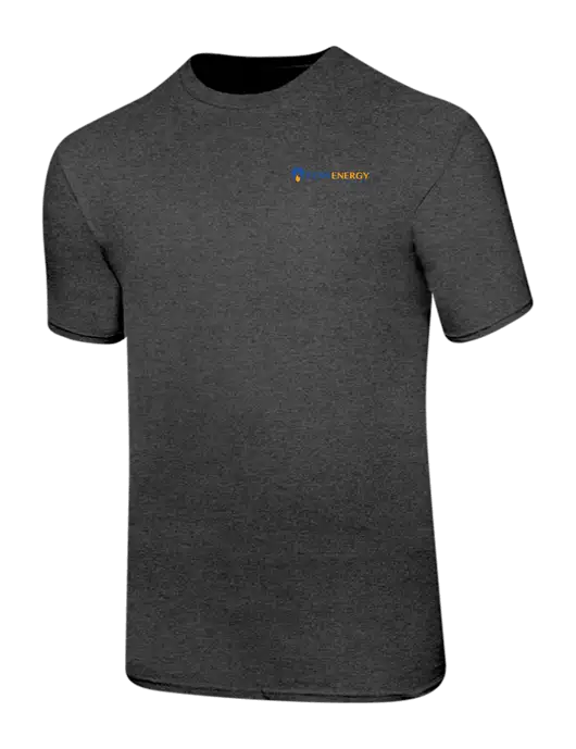 Ring Spun Dark Heather Grey 4.5 oz T-Shirt w/PennEnergy Logo