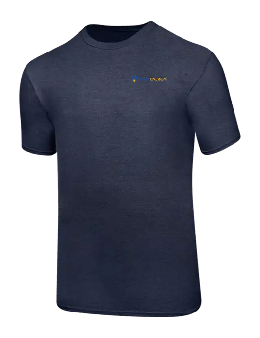 Ring Spun Heather Navy 4.5 oz T-Shirt w/PennEnergy Logo