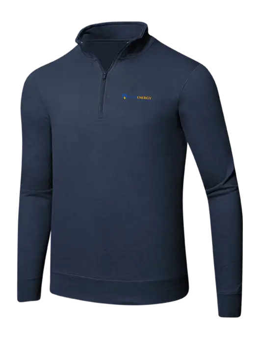 Team Navy 8.5 oz Ring Spun 1/4 Zip Pullover Sweatshirt w/PennEnergy Logo