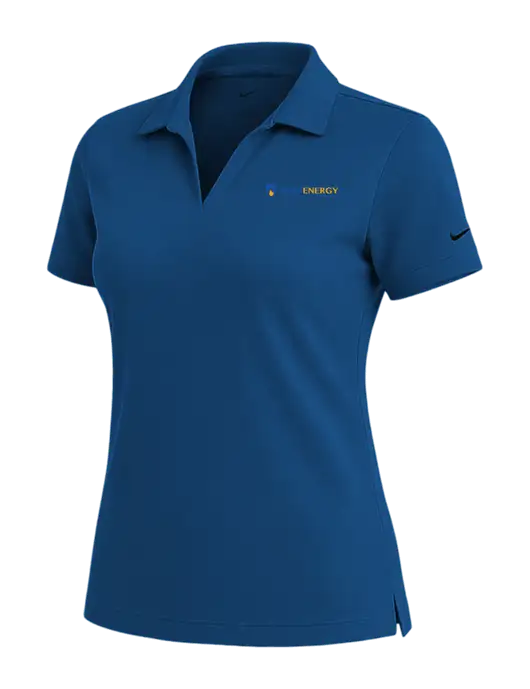 NIKE Dark Royal Womens Dri-Fit Micro Pique Polo w/PennEnergy Logo