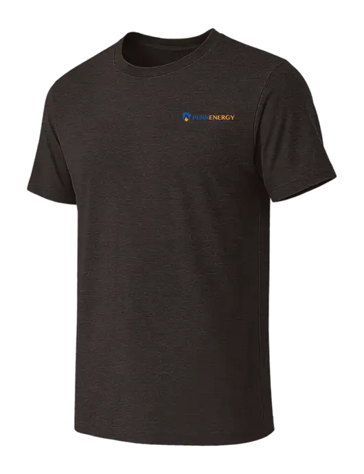 BELLA+CANVAS Dark Grey Heather CVC Short Sleeve Tee w/PennEnergy Logo