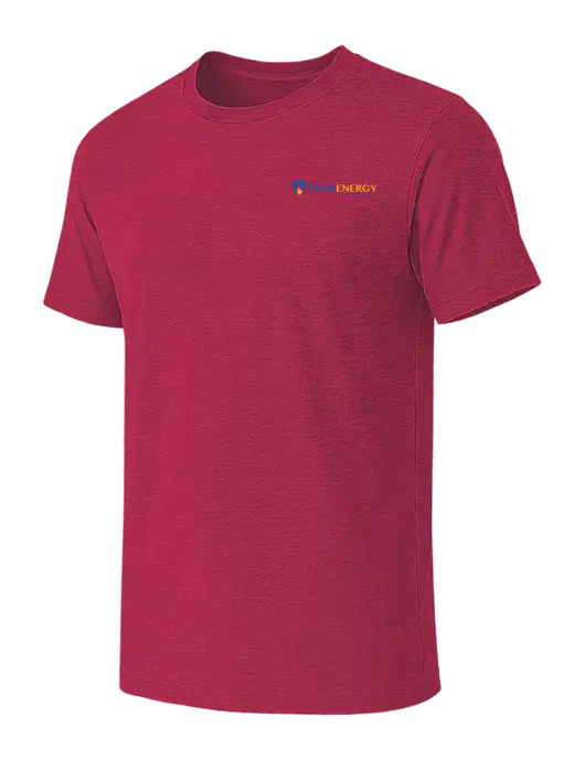 BELLA+CANVAS Heather Raspberry CVC Short Sleeve Tee w/PennEnergy Logo