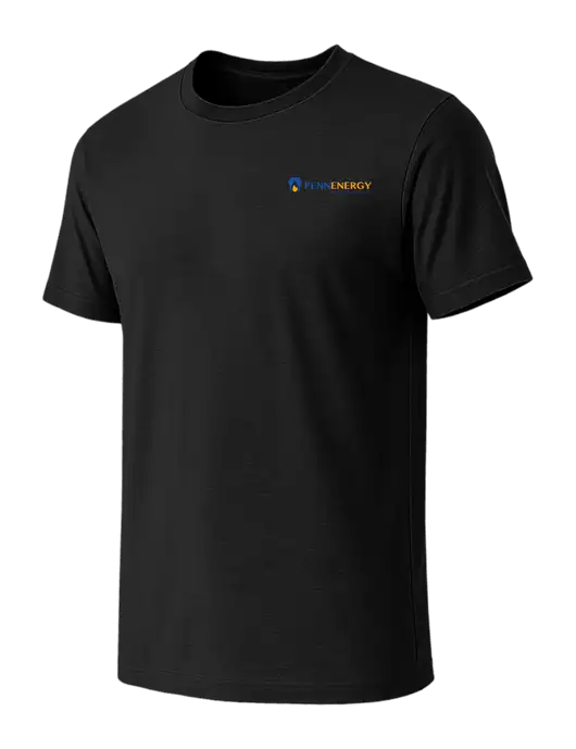 BELLA+CANVAS Black CVC Short Sleeve Tee w/PennEnergy Logo