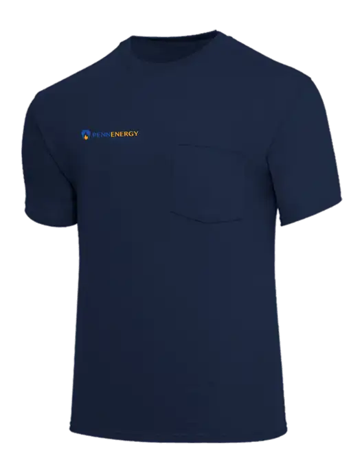 Core Blend Navy Pocket T-Shirt w/PennEnergy Logo