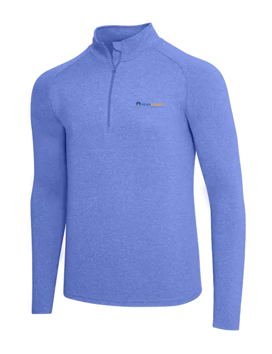 Royal Heather Sport Wick Stretch 1/4 Zip Pullover w/PennEnergy Logo