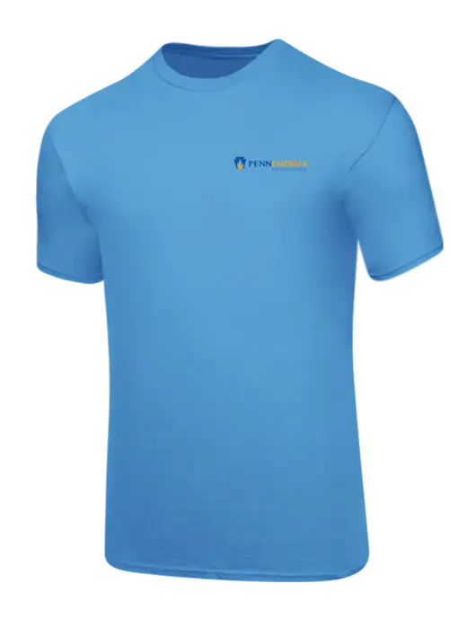 Core Blend Light Sapphire Blue T-Shirt w/PennEnergy Logo