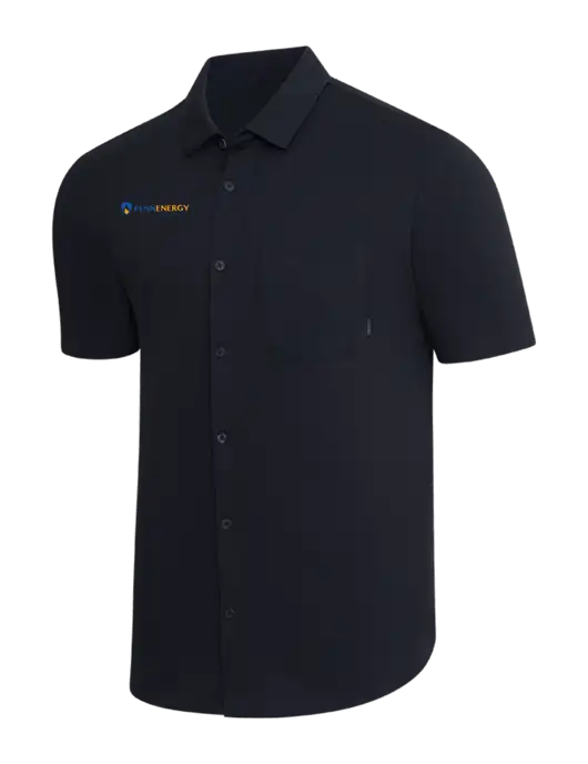 OGIO Black Extend Short Sleeve Button Up Shirt w/PennEnergy Logo