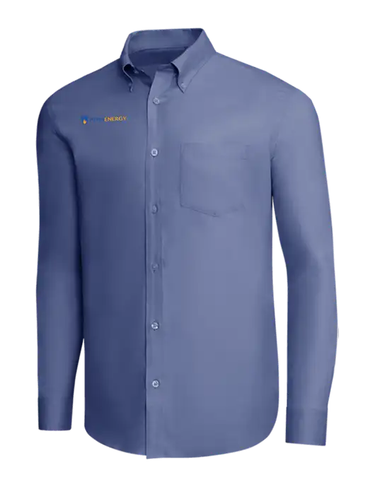 Brooks Brothers Light Navy Wrinkle-Free Stretch Pinpoint Shirt w/PennEnergy Logo
