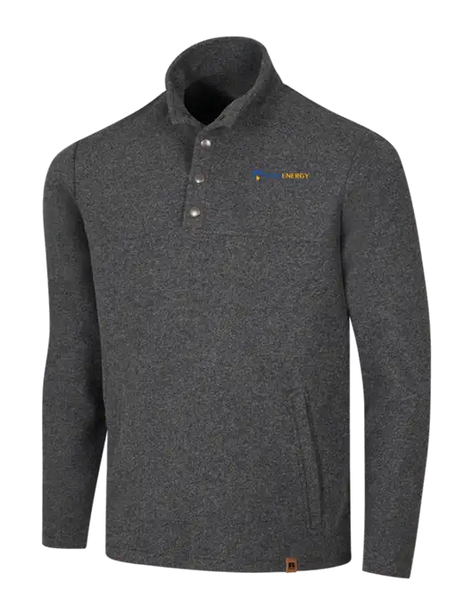Russell Outdoors Dark Grey Heather Basin Snap Pullover w/PennEnergy Logo