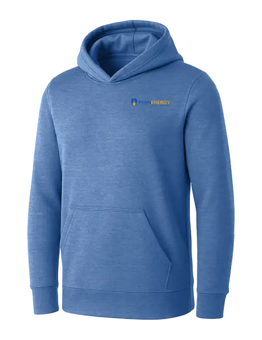 Womens Royal Heather Core Fleece Pullover Hooded Sweatshirt w/PennEnergy Logo