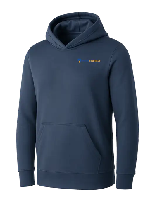 Womens Navy Core Fleece Pullover Hooded Sweatshirt w/PennEnergy Logo