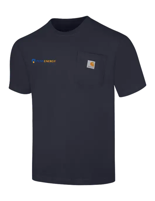 Carhartt Workwear Dark Navy Pocket Short Sleeve T-Shirt w/PennEnergy Logo