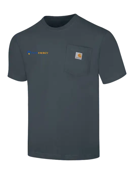 Carhartt Workwear Dark Slate Blue Pocket Short Sleeve T-Shirt w/PennEnergy Logo