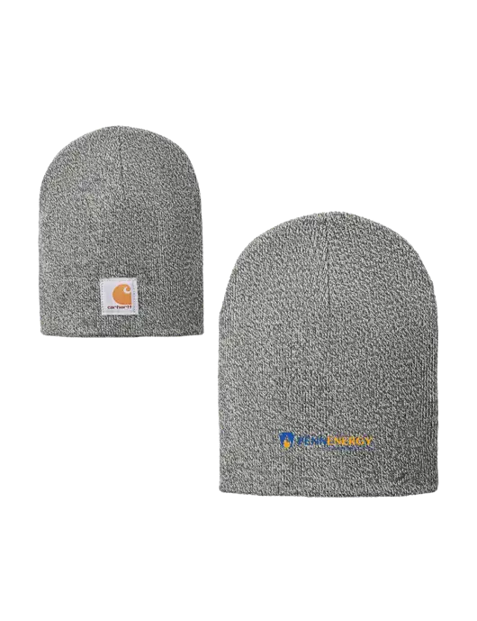 Carhartt Medium Grey Heather Acrylic Knit Hat w/PennEnergy Logo