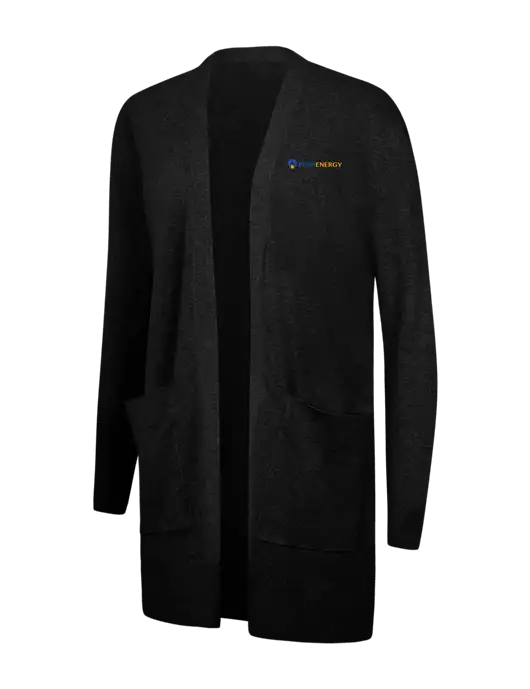 Mercer+Mettle Womens Black Open Front Cardigan Sweater w/PennEnergy Logo