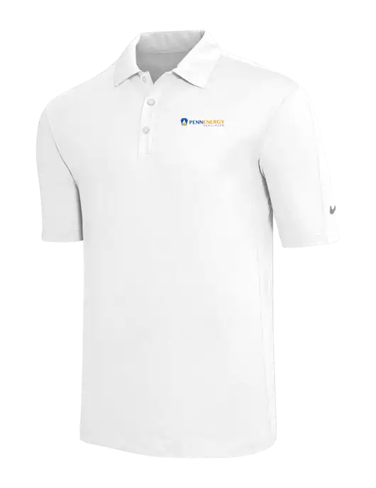 Nike White Tech Sport Dri-FIT Polo w/PennEnergy Logo