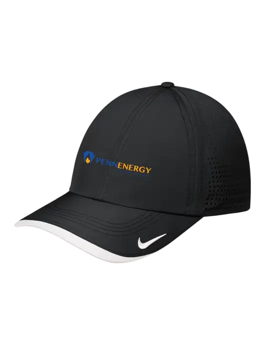 Nike Black/White Dri-FIT Perforated Performance Cap w/PennEnergy Logo
