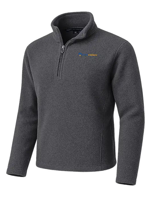 Dark Grey Fleece 1/4-Zip Pullover w/PennEnergy Logo