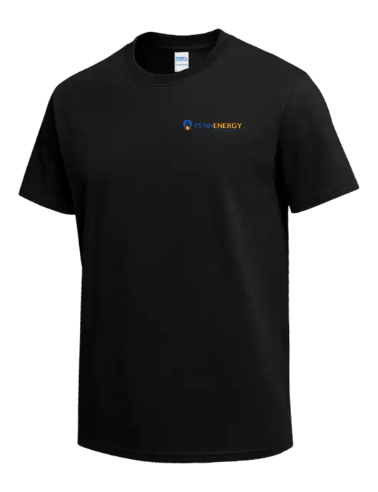 Black Heavyweight 6.1 oz T-Shirt w/PennEnergy Logo