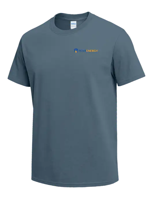 Slate Blue Heavyweight 6.1 oz T-Shirt w/PennEnergy Logo